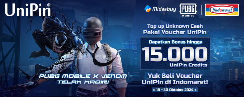 Top Up Unknown Cash pakai Voucher UniPin, Dapatkan Bonus hingga 15,000 UniPin Credits